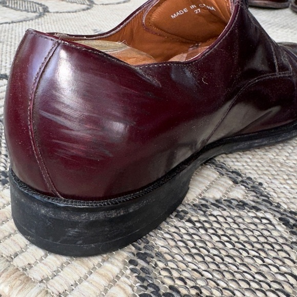 Allen Edmunds Burgundy Men’s Leather Dress Shoes- pics are accurate 10.5 main image 9